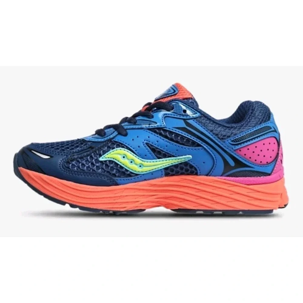 Saucony Omni 9 KDZ Navy/Blue Mesh Low Top Unisex Kids Athletic Shoes 6M